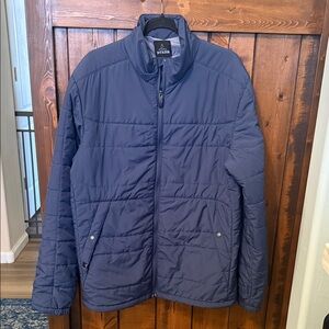 Prana Ligntweight Insulated Zip Up Jacket, Navy, Size L